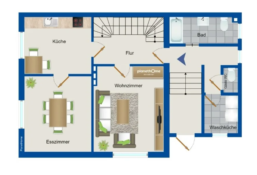 Grundriss EG Haupthaus