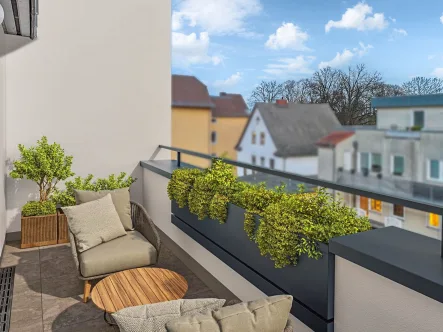 Balkon - 3.Obergeschoss - Wohnung kaufen in Panketal - Attraktive 3-Zimmer-Wohnung mit zwei Balkonen in ruhiger Lage von Panketal