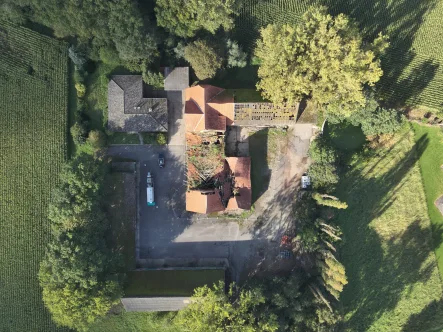 Titelbild - Haus kaufen in Dülmen - Resthof mit Bungalow und Möglichkeit zum Bau von vier weiteren Wohnungen im Außengebiet von Dülmen