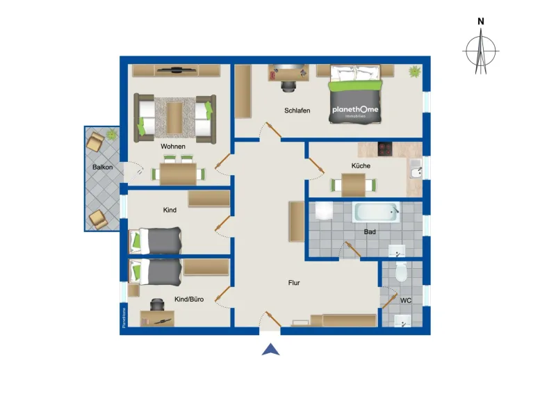 Grundriss 4. Obergeschoss