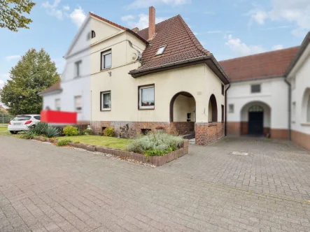 Hausansicht 1 - Haus kaufen in Rheine - Geräumiges historisches Stadthaus, großer Garten, fester Außenpool in zentraler Lage von Rheine 