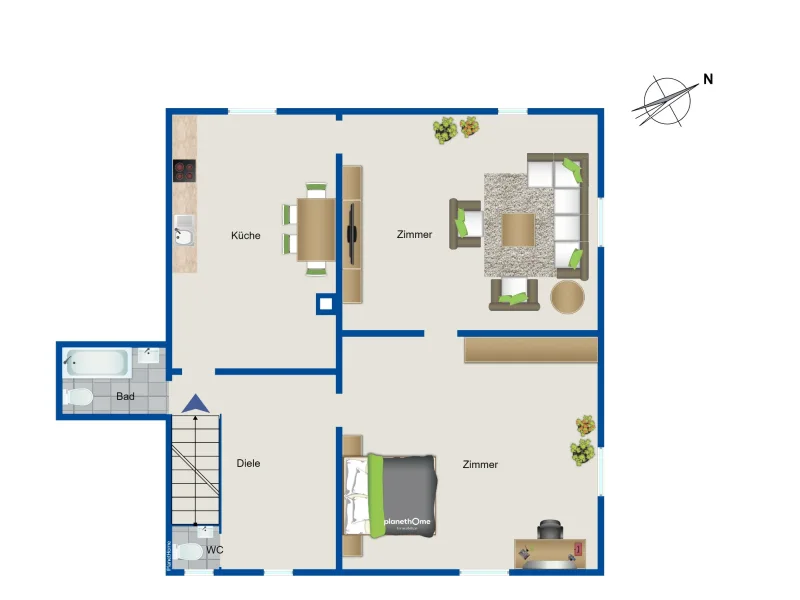 Grundriss Einliegerwohnung