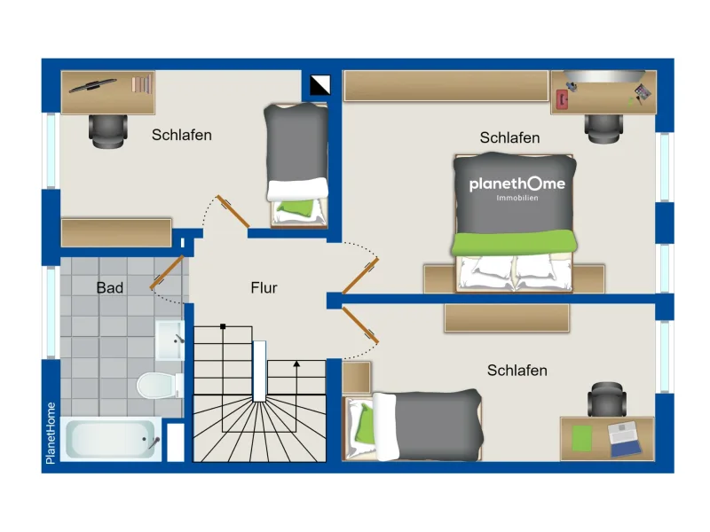 Grundriss Obergeschoss