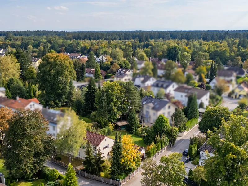 Grundstück Ansicht - Grundstück kaufen in Grünwald - Ruhiges Wohnen im Münchner Süden - Attraktives Eckgrundstück zur Eigennutzung