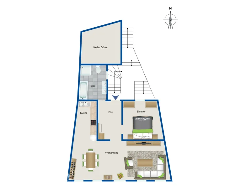 Grundriss - 1. Obergeschoss