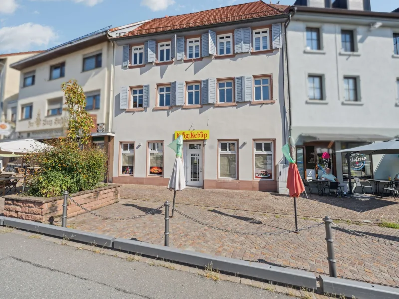 Titelbild - Haus kaufen in Hirschhorn - Lukrative Kapitalanlage mit Gewerbeeinheit und Wohnen in Hirschhorn nahe Heidelberg