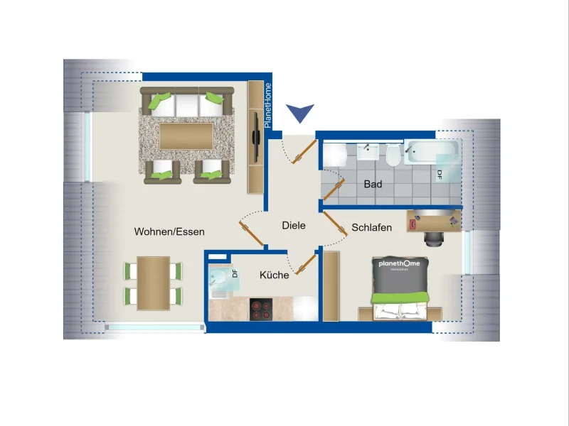 Grundriss - Wohnung 