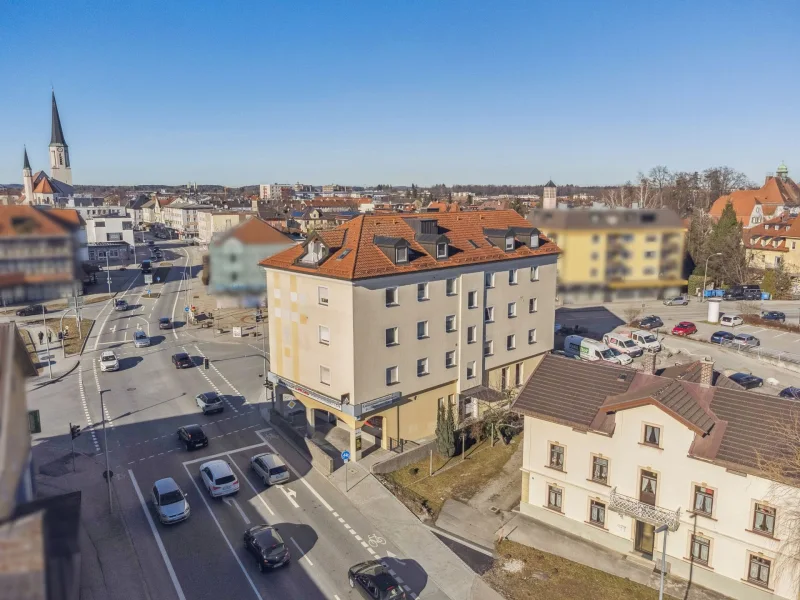 Stadteinfahrt aus Richtung Salzburg