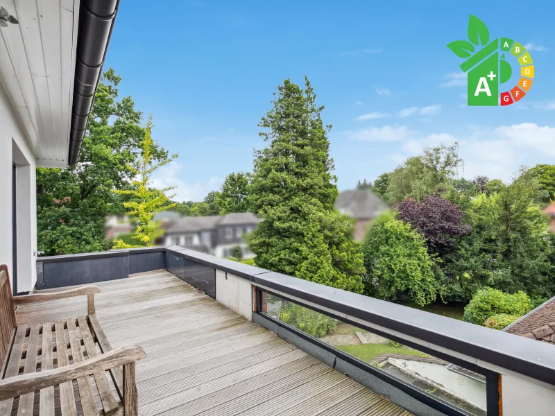 Der erste Eindruck - Haus kaufen in Hamburg - Wunderschöne Doppelhaushälfte mit Dachterrasse in Volksdorf