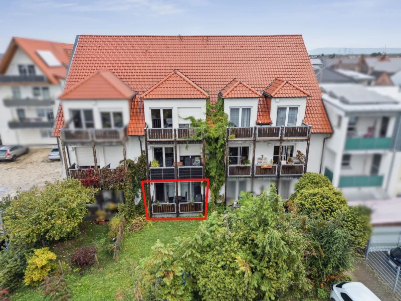 Wohnung 2 - Wohnung kaufen in Altlußheim - Vermietete 2-Zimmer-Wohnung mit Balkon und Stellplatz in Altlußheim