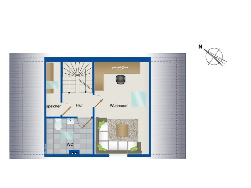 Grundriss Dachgeschoss