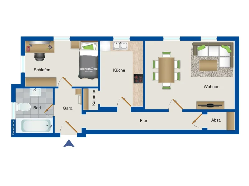 Grundriss Wohnung