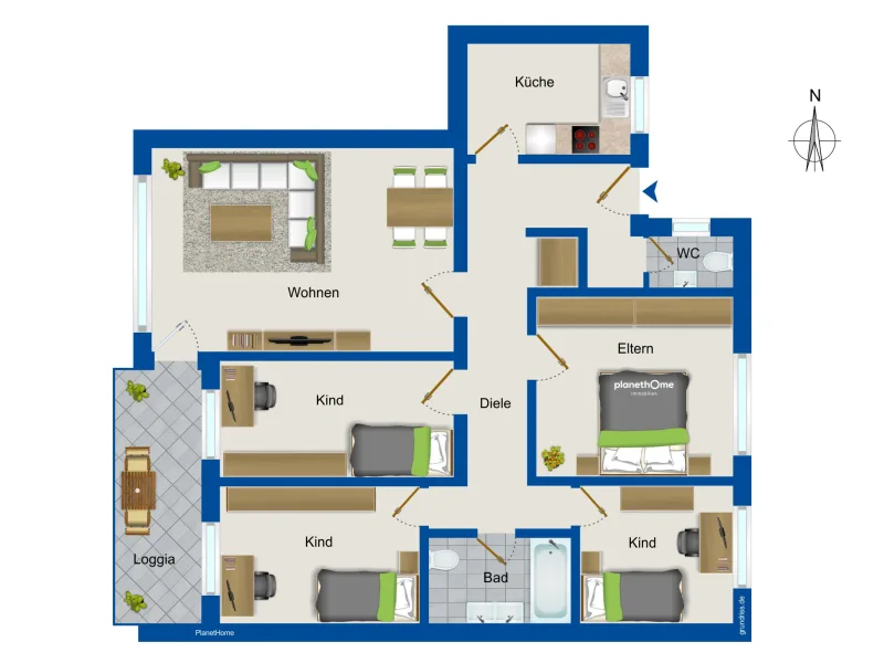 Grundriss Wohnung