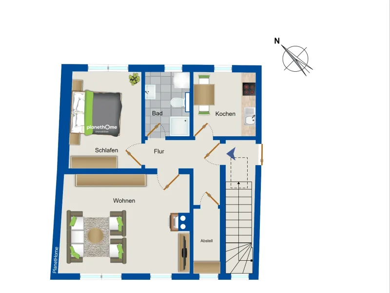 Grundriss-Hinterhaus OG links