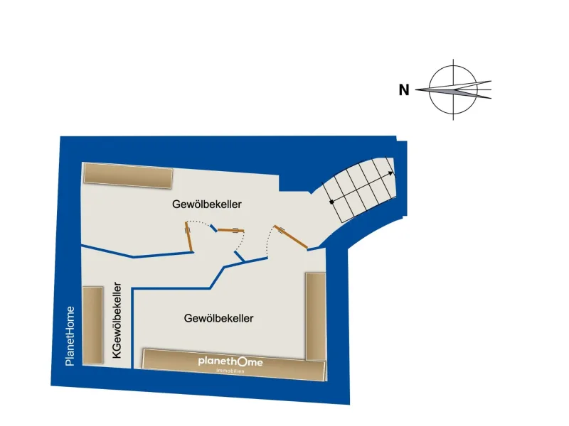 Grundriss Gewölbekeller