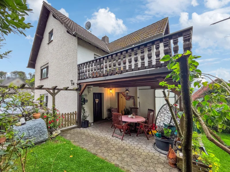 Terrasse EG - Haus kaufen in Windeck - Zweiparteienhaus mit Dorfromantik im schönen Windeck-Altwindeck