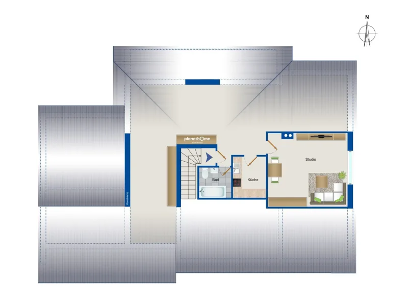 möglicher Dachgeschoss-Ausbau