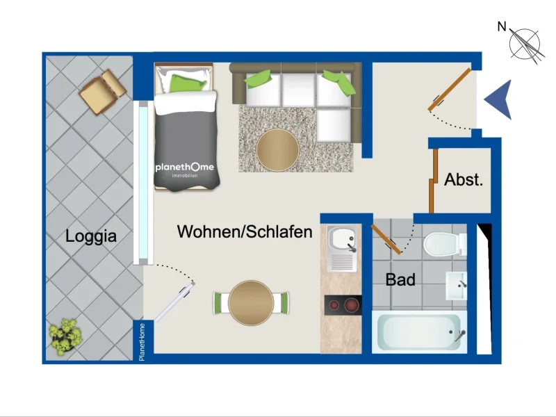 Wohnungsgrundriss