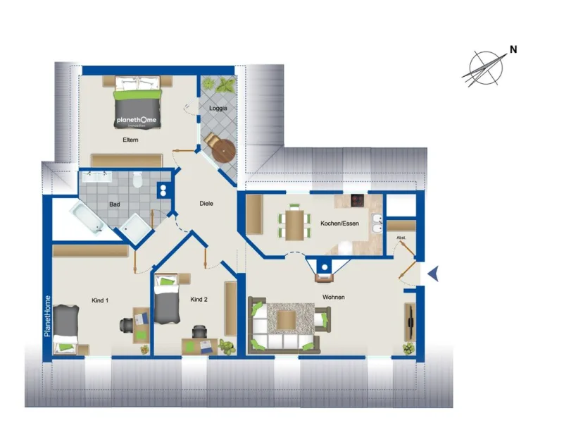 Grundriss Dachgeschoss