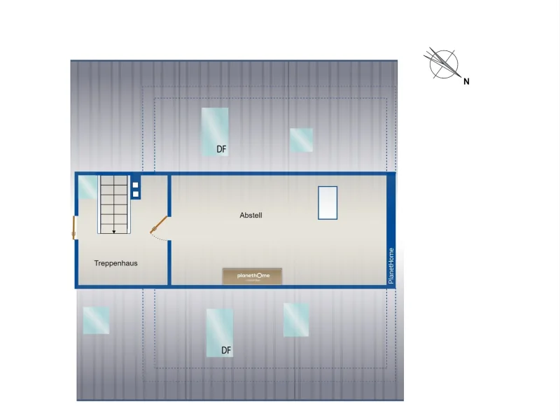 Grundriss Büro im DG