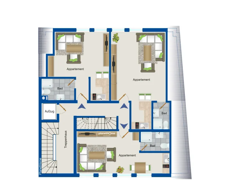 Grundriss 3. Obergeschoss