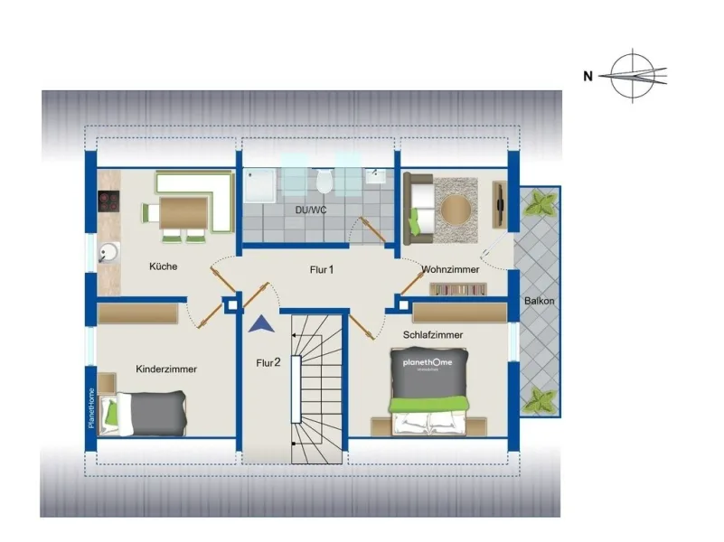 Grundriss Obergeschoss