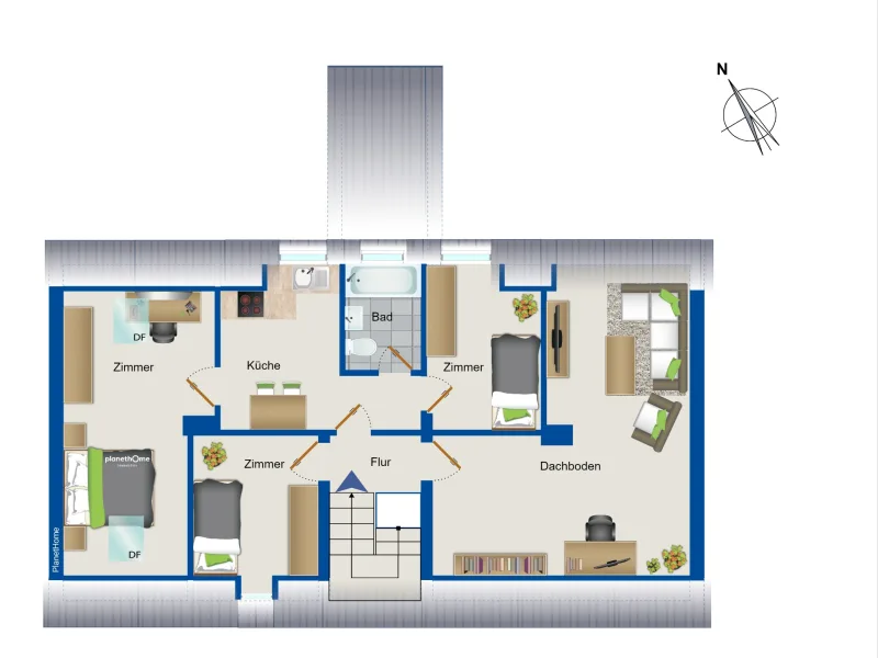 Grundriss Dachgeschoss