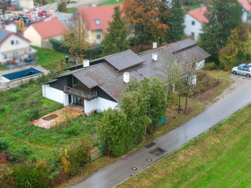 Ansicht - Haus kaufen in Thaining - Thaining: Wohnen und Arbeiten unter einem Dach!