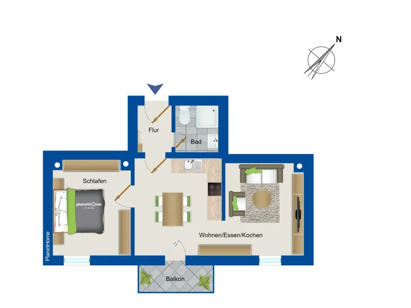 Grundriss 1. Obergeschoss