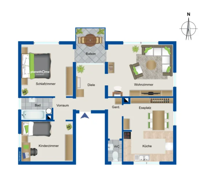 Modernes Wohnen in Waldstetten - Wohnung kaufen in Waldstetten - Modernes Wohnen in Waldstetten: 3,5-Zimmer-Wohnung mit Balkon &amp; Stellplatz