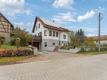 Hausansicht - Eingang - Garage - Haus kaufen in Harth- Pöllnitz - Das perfekte Haus in Harth-Pöllnitz