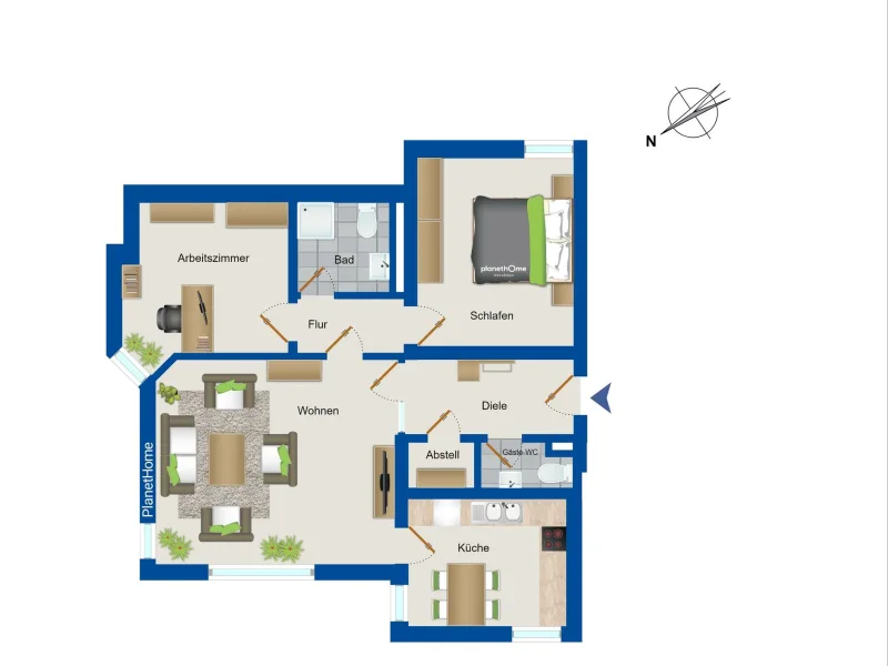 Grundriss 2. Obergeschoss