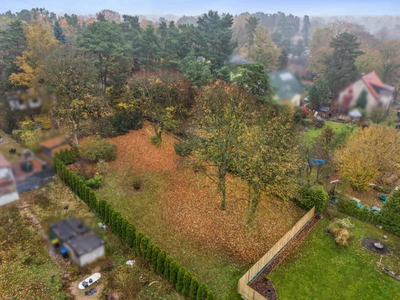 Luftaufnahme - Grundstück kaufen in Falkensee - Top-Baugrundstück für Einfamilienhaus in Falkensee