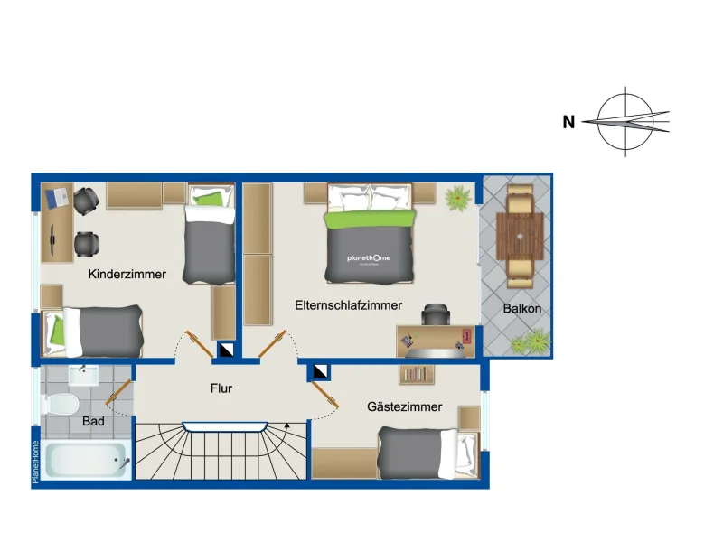 Grundriss Obergeschoss