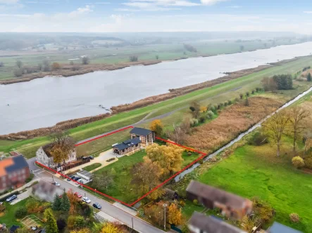 Grundstück direkt am Wasser - Gastgewerbe/Hotel kaufen in Oderaue - STOPP - Die Gelegenheit: Ausgezeichnetes Restaurant, idyllische Wasserlage am Touristenweg Oderaue