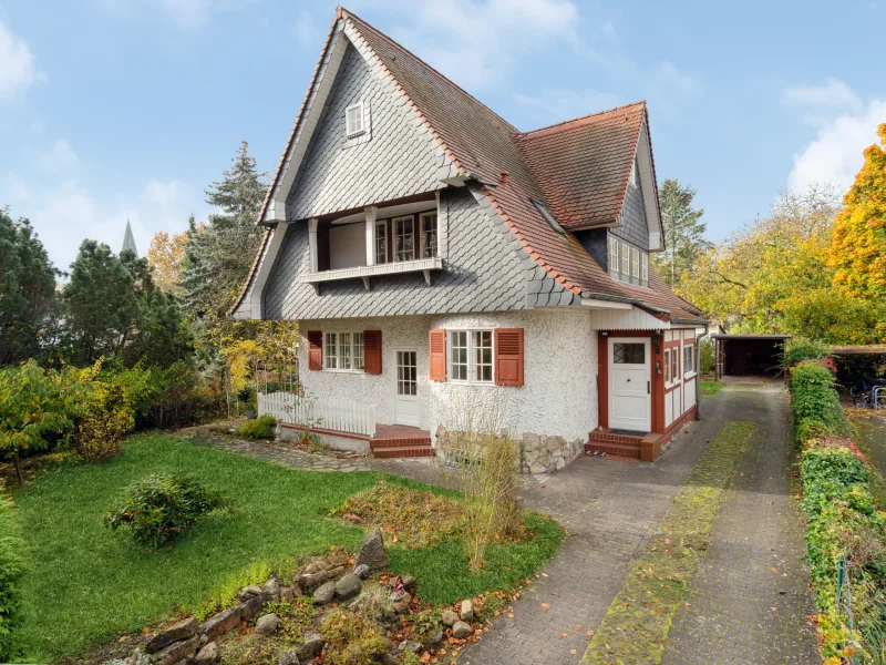 Außenansicht - 1 - Haus kaufen in Zeuthen - Jugendstilvilla am Zeuthener See: Ein Anwesen mit Geschichte und Charme in Zeuthen