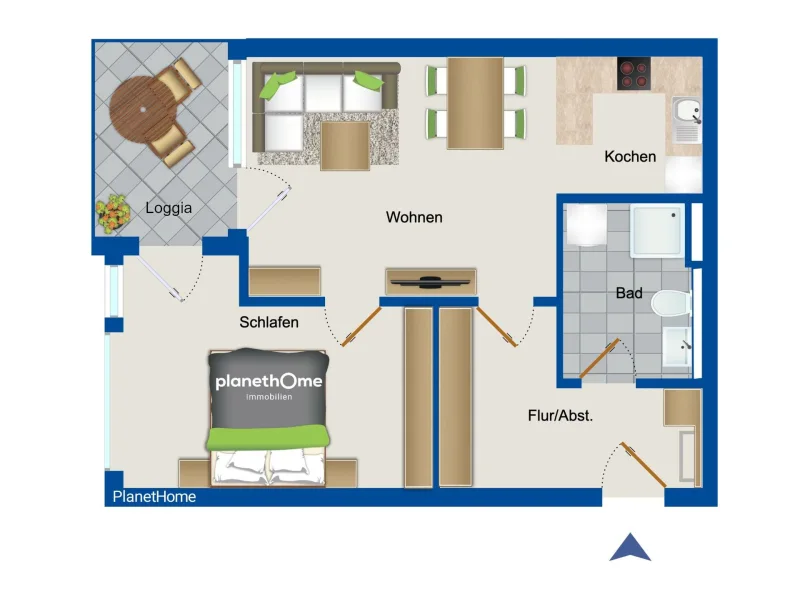 Grundriss - Wohnung