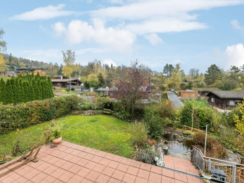 Ausblick vom Balkon