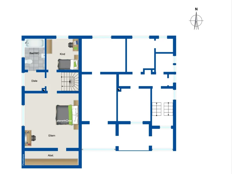 Grundriss OG Haus Nr. 23