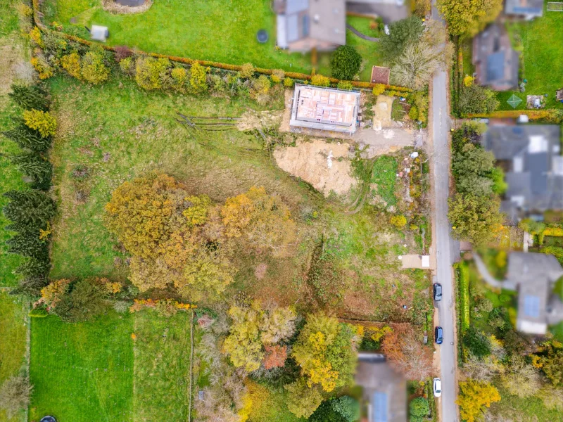 Blick auf das Grundstück - Grundstück kaufen in Roetgen - Roetgen - baureifes Grundstück in grüner und begehrter Lage