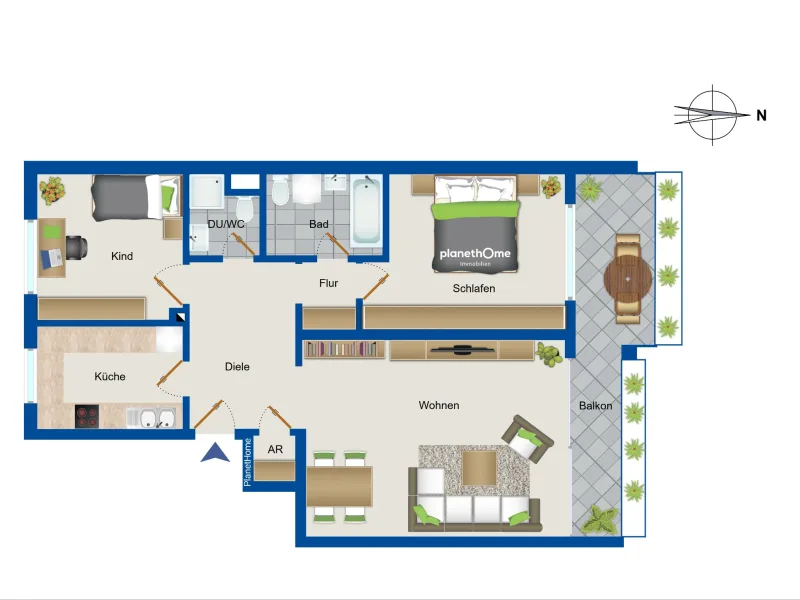 Grundriss - 1. Obergeschoss