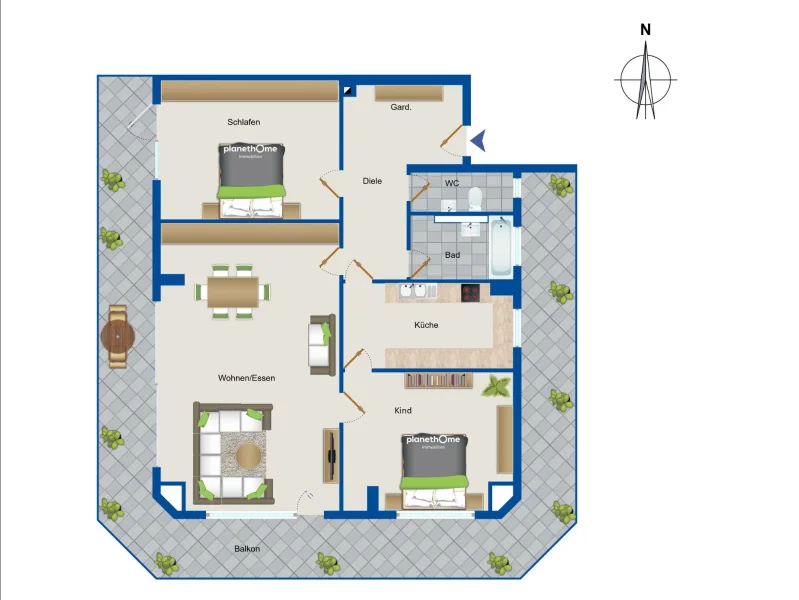 Grundriss 3. Obergeschoss