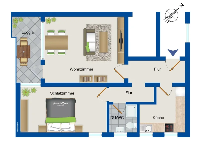 Grundriss - Wohnung