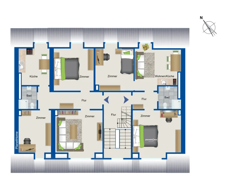 Grundriss 4. Obergeschoss