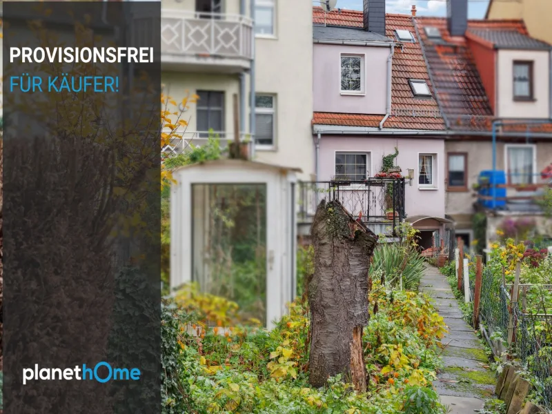 Headphoto - Haus kaufen in Apolda - Reihenhaus in Apolda mit Gemüsegarten