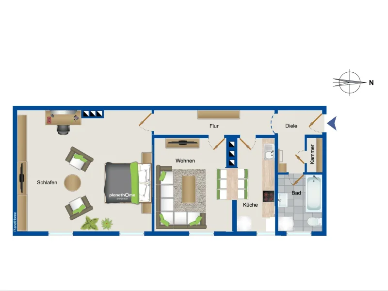 Grundriss Istzustand 1. OG