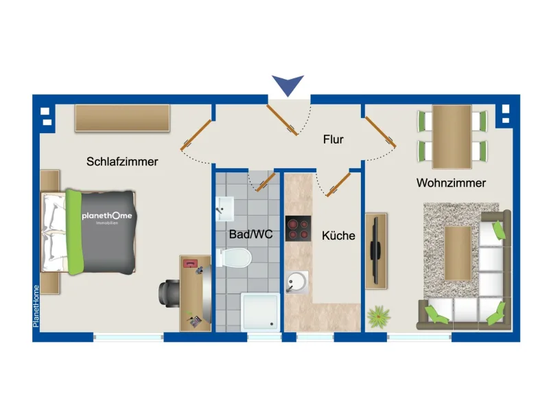 Grundriss 1. Obergeschoss