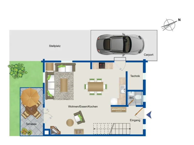 Grundriss Erdgeschoss rechts