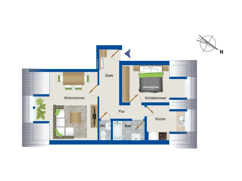 Grundriss Wohnung Dachgeschoss