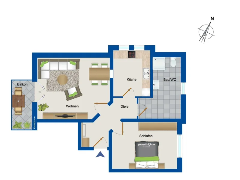 Grundriss - 1. Obergeschoss